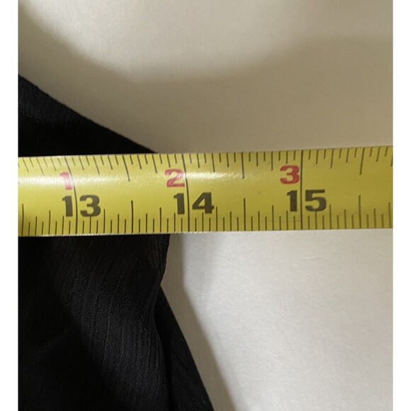 Express Womens XS Black Spaghetti Strap Sheer/Lined Short Dress Flowy Beaded - Picture 3 of 7